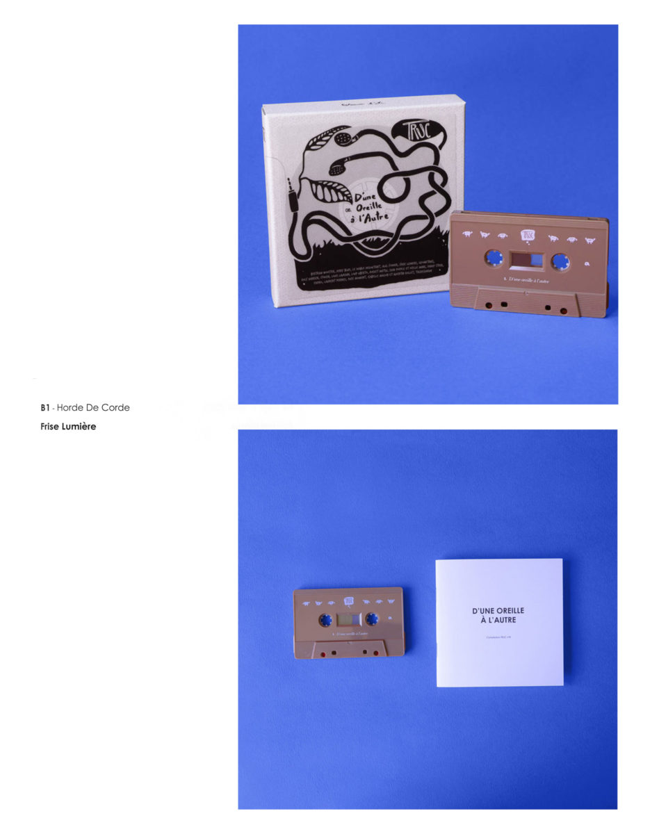 Editorial presentation of Horde de Corde by frise lumière on the D’une Oreille à l’Autre compilation
