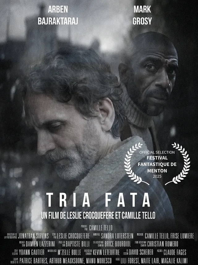 Tria Fata official selection poster for the 2025 Menton International Fantastic Film Festival